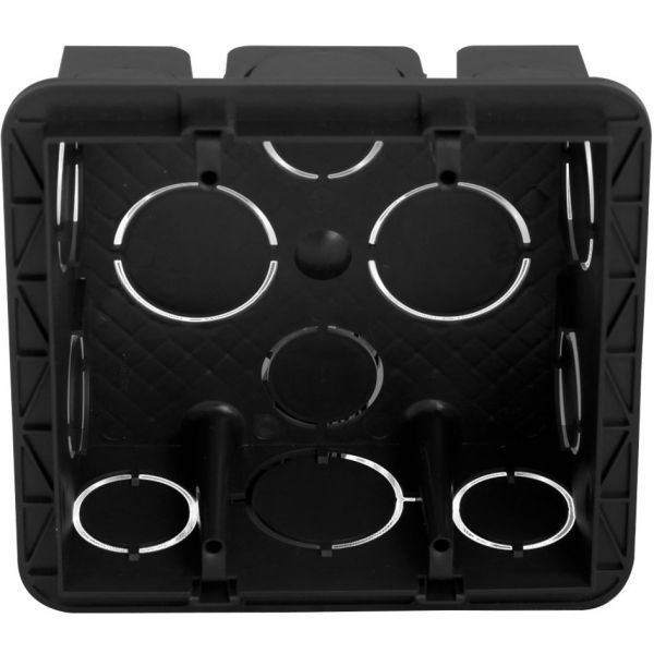 Caixa De Luz Embutir 4 x 4 PVC Alvenaria Preta 689045 Pial Legrand