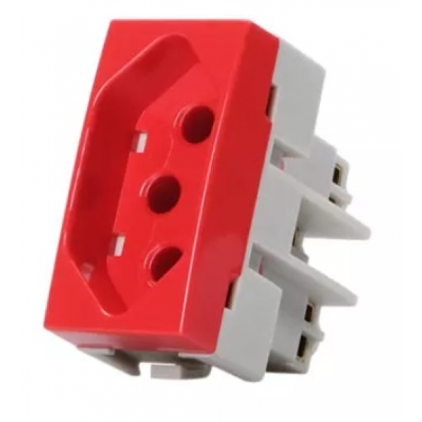 Tomada 2p+t 20 A Vermelha Sleek PA015918 Margirius