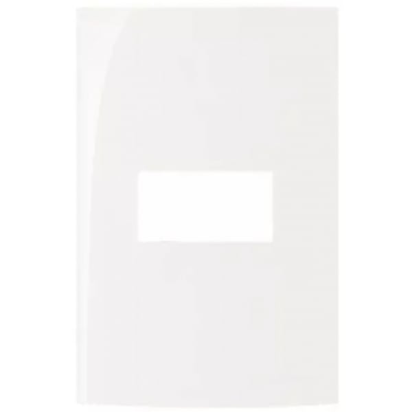 Placa 4 X 2 1 Módulos Horizontal Branca Sleek PA016038 Margirius