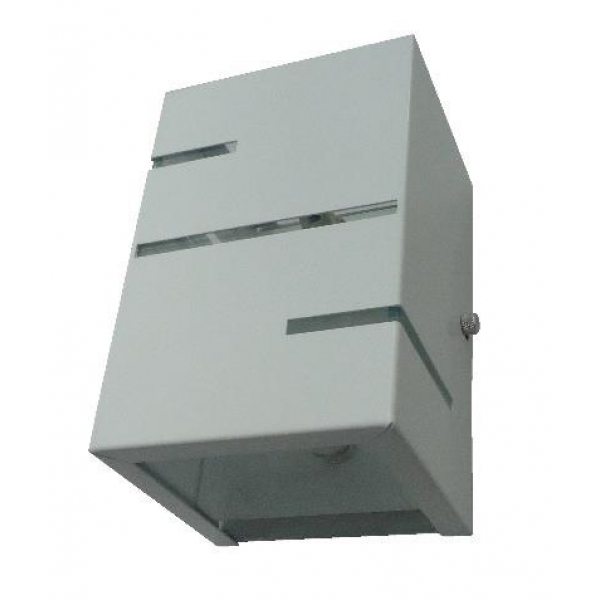 Arandela Alumínio Frizos 16x10x9cm 2soquete G9 Branco Mod104 Foco Iluminação