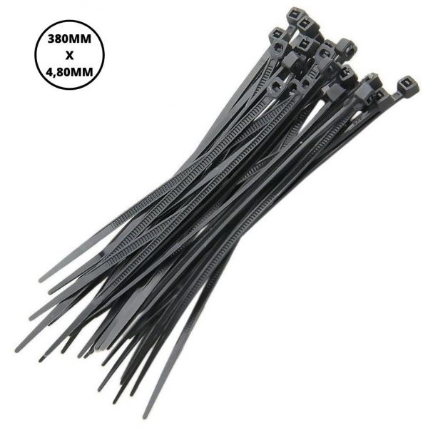 FITA ABRACADEIRA NYLON ENFORCA GATO 380X4,80MM PRETA