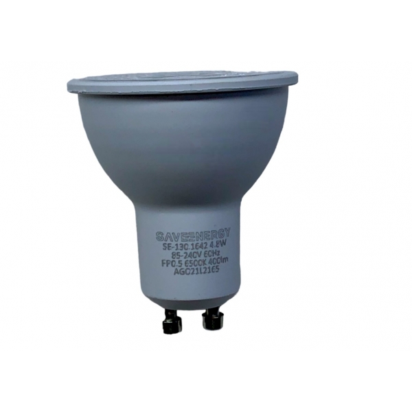 Lampada Dicroica Mr16 LED 4,8 W Bivolt Gu10 6500 K Savenergy