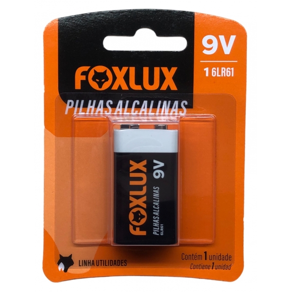 Bateria Alcalina 9v Blister 95.08 Foxlux