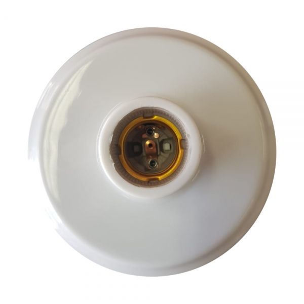 Plafon Simples PVC Branco Soquete E27 40.14 Foxlux
