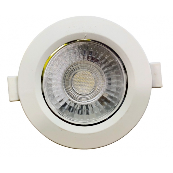 Spot LED 7w Bivolt 6500k Branco Frio Redondo Embuled