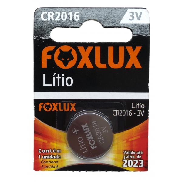 Bateria Cr2016-1bt 3v 95.11 Foxlux