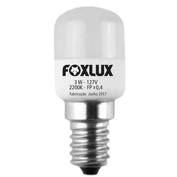 Lampada LED Para Geladeira 3 W 127v E14 Ledg3.1 Foxlux