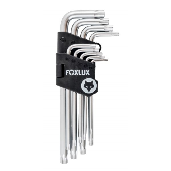 Chave Torx Jogo com 9 Pecas Cromo Vanadio 47.25 Foxlux