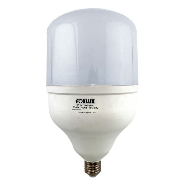 LAMPADA 50W 6500K BIVOLT E27 ALTA POTENCIA FOXLUX LED90.24