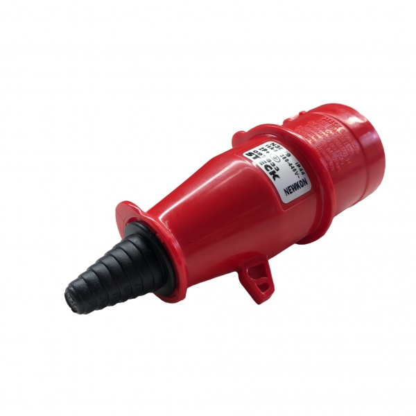 Plugue Macho Industrial 2P+T 16 A 380–440 V Vermelho N3079 Steck