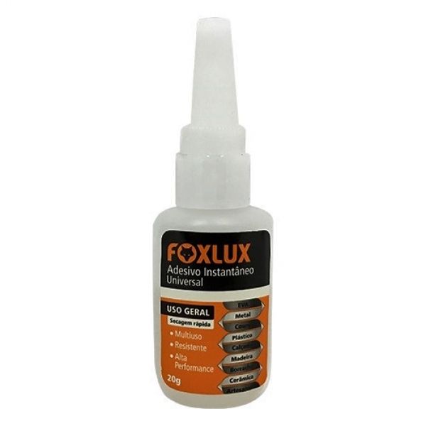 Adesivo Instantaneo Universal 20 G Blister 96.02 Foxlux