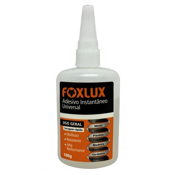 Adesivo Instantaneo Universal 100 G Blister 96.03 Foxlux