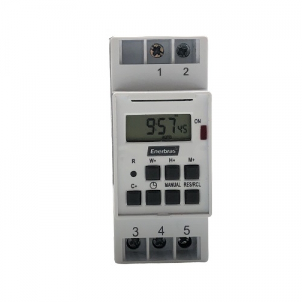 Timer Programador Digital 220v Para Trilho DIN Tm-ed220din Enerbras