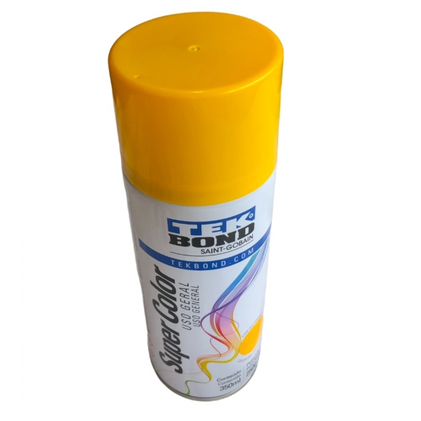 Tinta Spray Uso Geral 350 ml Amarelo Tekbond