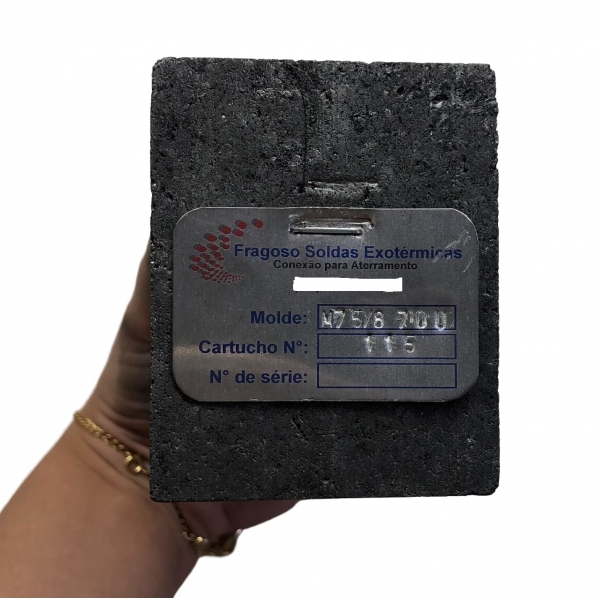 Molde Cabo-Haste Lateral para Haste 5/8 pol. e Cabo 70 mm² M8 5/8 70C Exosolda