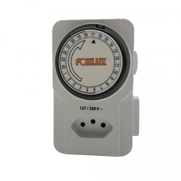 Timer Plug In Temporizador Analógico Bivolt 16.01 Foxlux