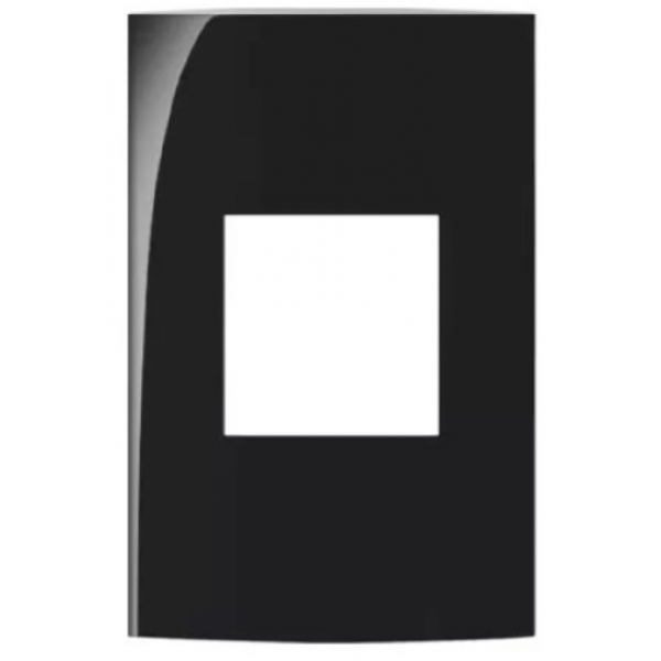 Placa 4 x 2 2 Postos Juntos Preta Ebony PA015915 Margirius