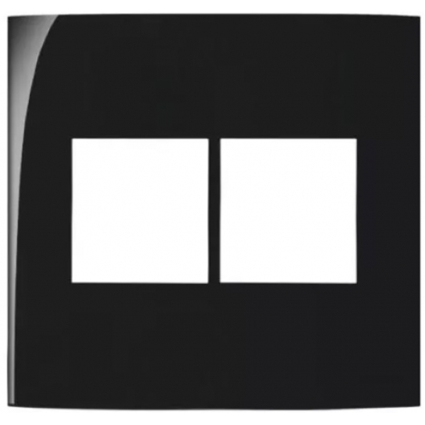 Placa 4 x 4 4 Postos Juntos Preta Margirius Ebony PA015910