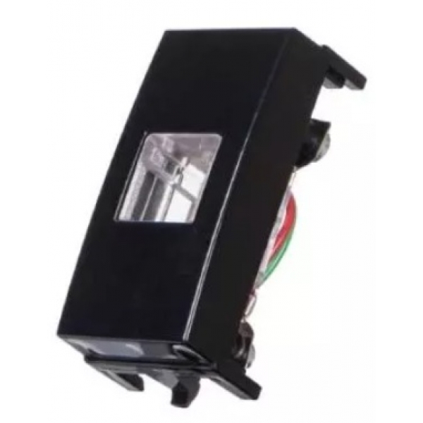 Tomada RJ11 4 Fios Preto Ebony PA16538 Margirius