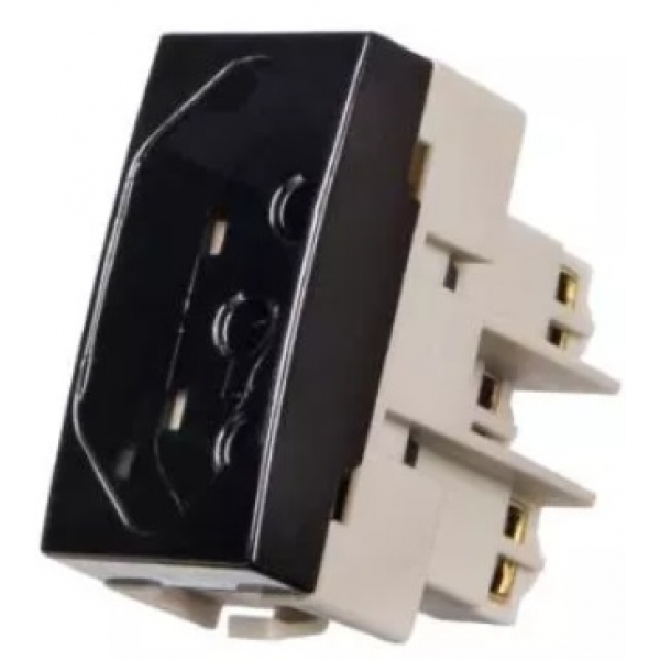 Tomada 2P+T 10amp Preto Margirius Ebony PA016818