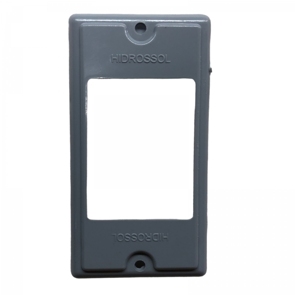 Tampa Para Condulete 4x2 PVC Cinza 3 Módulos Hidrossol