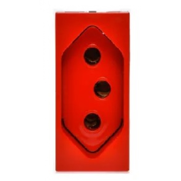 Tomada 2P+T 20 A 250 V Vermelha 1 Módulo Arteor 593732 Pial Legrand