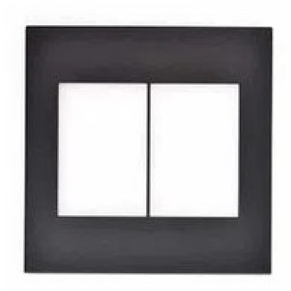 Placa 4 x 4 para 3+3 Módulos Quadrados Grafite Arteor 575302B Pial Legrand