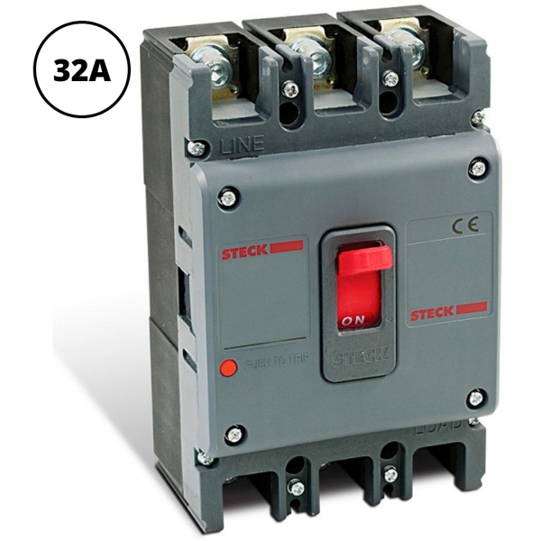 Disjuntor Caixa Moldada Asgard Tripolar 32 A 690 V SDJS32 Steck