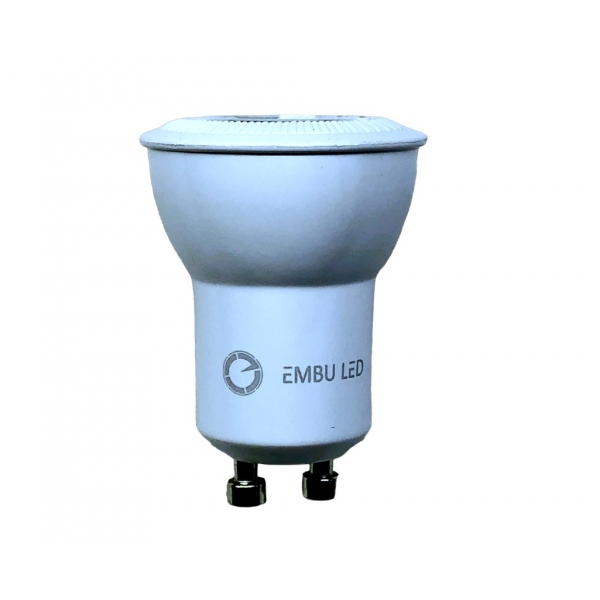 Lampada Mini Dicroica Mr11 LED 4w Bivolt Gu10 2700k Embuled