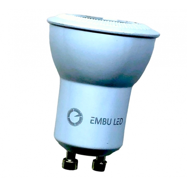 Lâmpada Mini Dicróica MR11 LED 4 W Bivolt GU10 6000 K EmbuLED