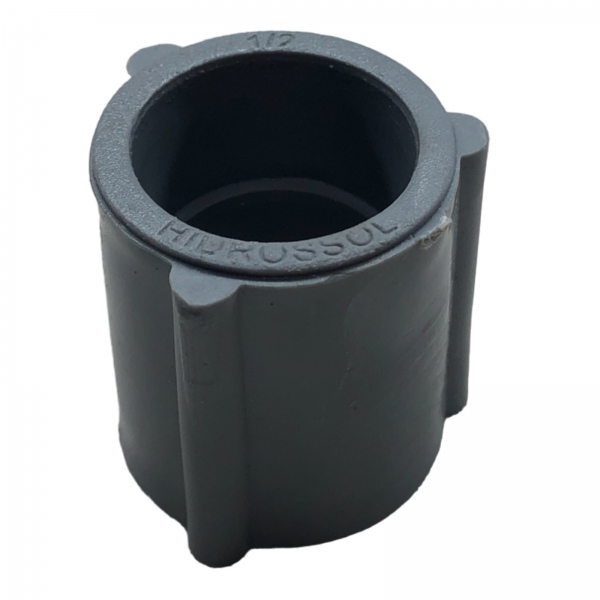 Luva PVC 1/2 Pol. Cinza Sem Rosca A17.01 Hidrossol