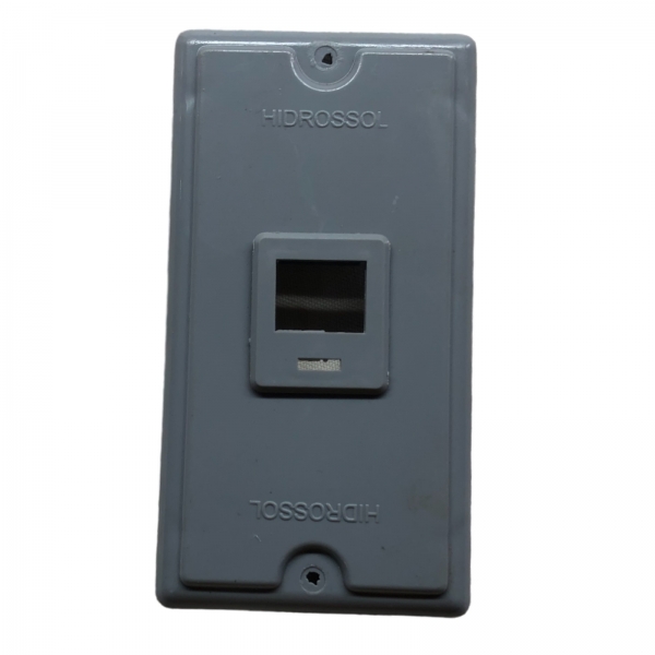 Tampa para condulete 4 x 2 PVC Cinza Para 1rj Hidrossol