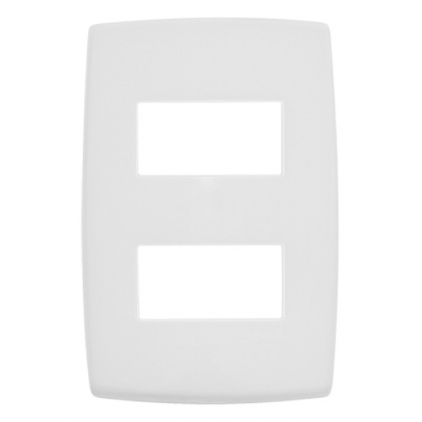 Placa 4 x 2 para 2 Módulos Separados Branca Pial Plus+ 618506BC Pial Legrand
