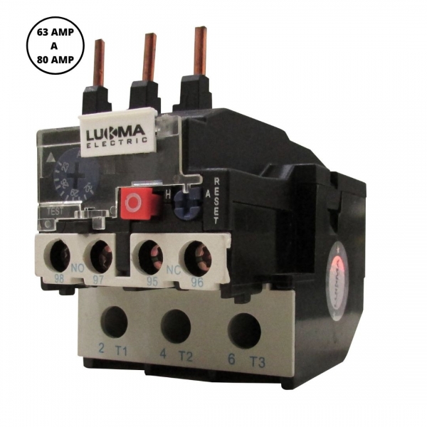 Relé Térmico Ajustável 63 a 80 A LR2-D3363 03016 Lukma