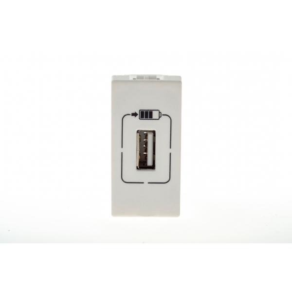 TOMADA CARREGADOR USB 1500MA PIALPLUS+ BRANCA 615088BC