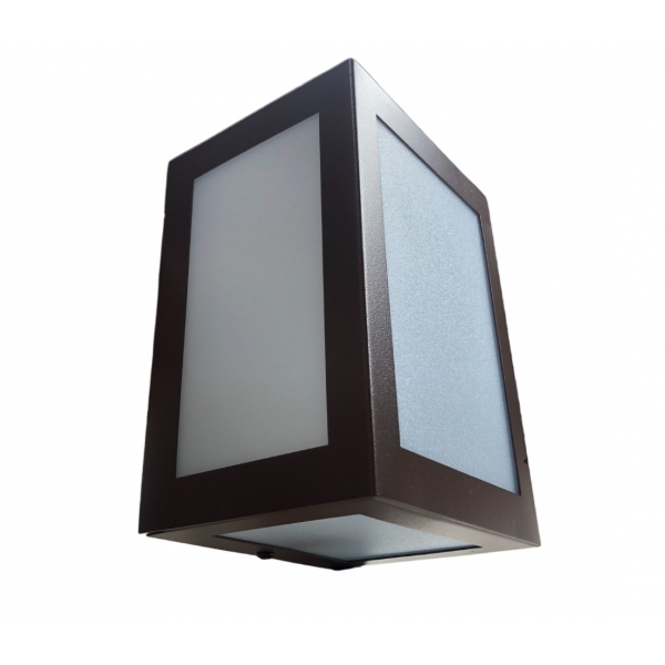 Arandela Retangular com 5 Fachos para 1 Lâmpada E27 Marrom 290 Ideal Iluminação