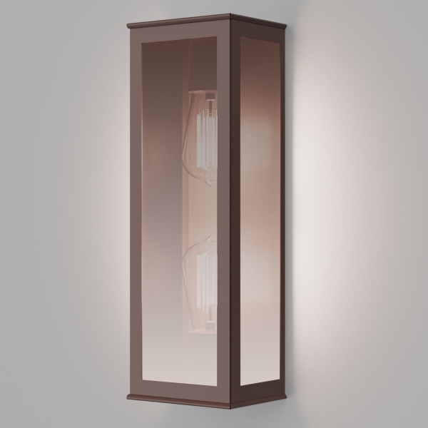 Arandela para 2 Lâmpadas E27 Marrom Ideal Iluminação