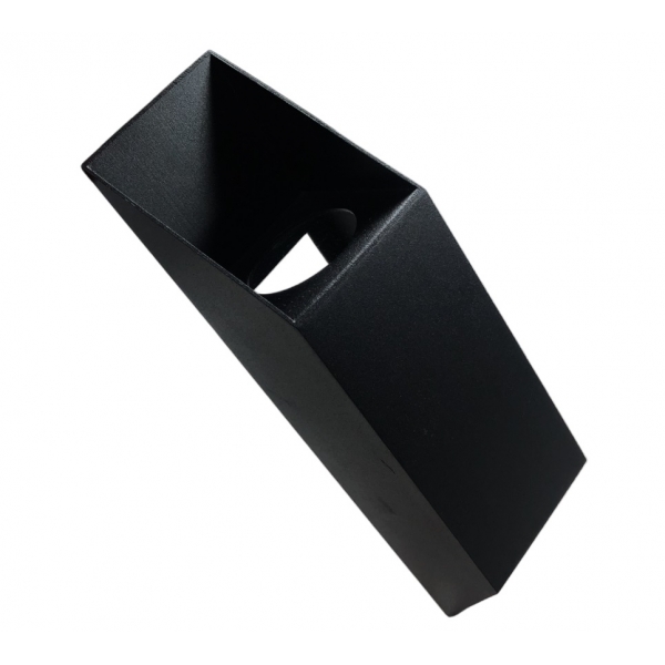 Arandela para Lâmpada GU10 Microtexturizada Preto 112 Ideal Iluminação