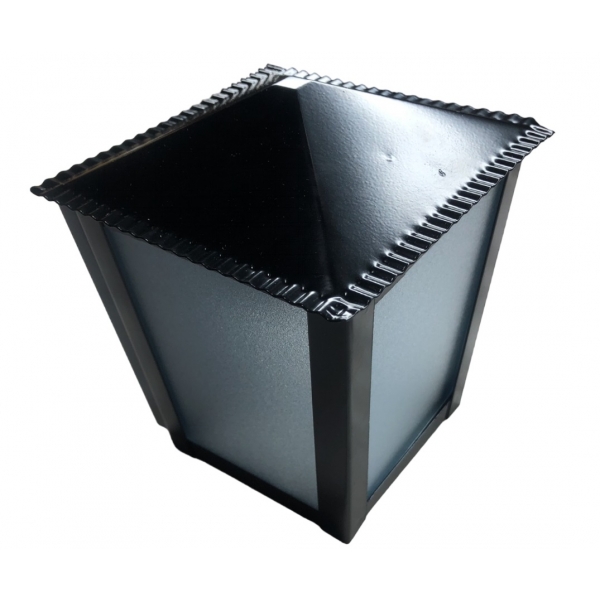 Arandela Colonial Quadrada Preto L-15B Ideal Iluminação