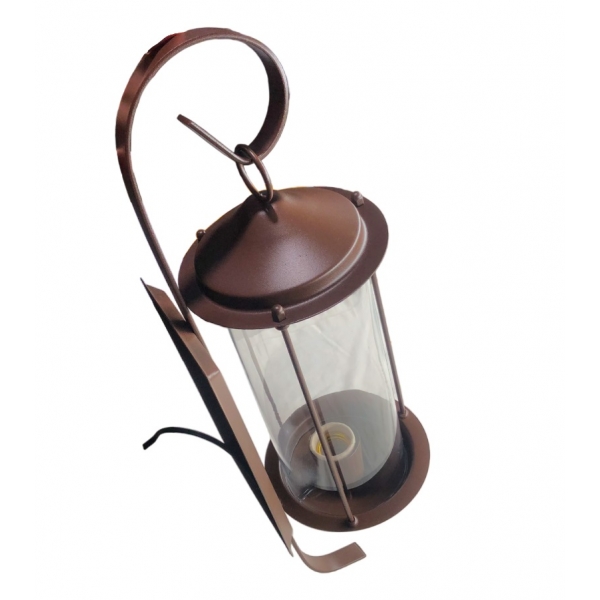 Arandela Vintage com Vidro Transparente Marrom 240 Ideal Iluminação