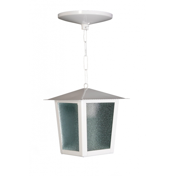 Pendente Colonial Quadrado Pequena Branca L-2 C Br Ideal Iluminação