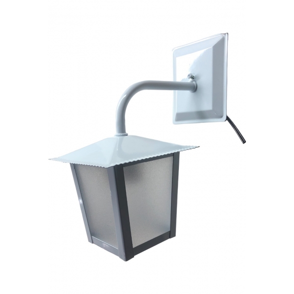 Arandela Colonial Quadrado Pequena Branco L-2 B Br Ideal Iluminação