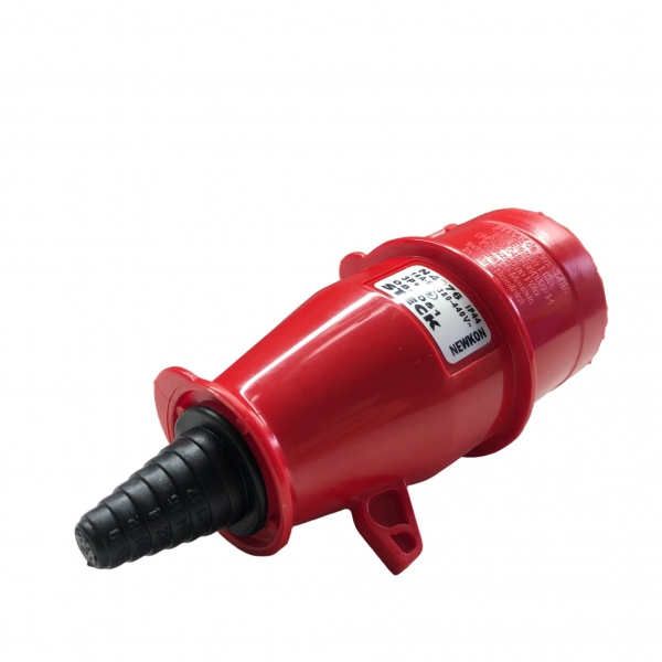 Plugue Macho Industrial 3P+T 16 A 380 V Vermelho Steck