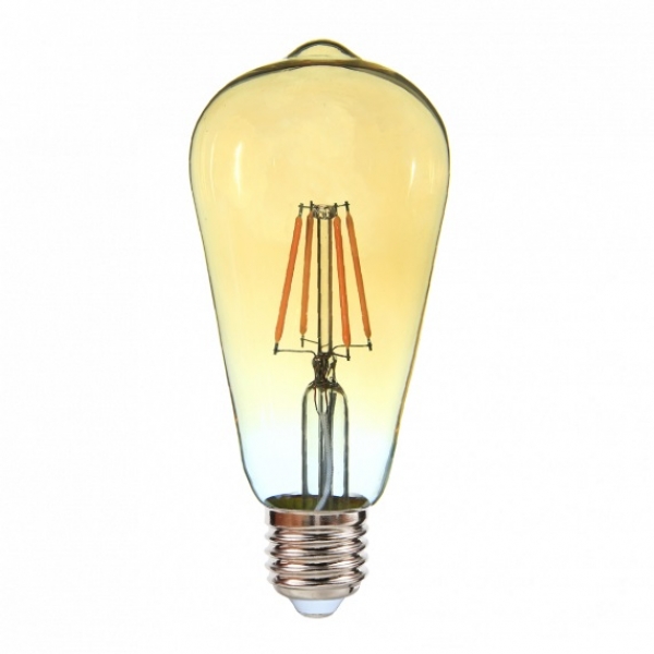 Lâmpada LED de Filamento Pera ST64 4 W E27 2400 K Bivolt Ourolux