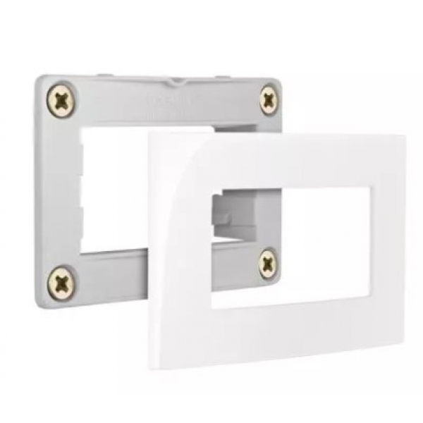 Placa com Suporte para Móvel 65 x 45 mm Branco Sleek Margirius