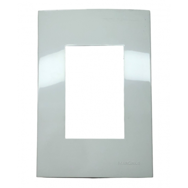 Conjunto Placa 4 x 2+suporte Marfim Margirius Sleek PA015952