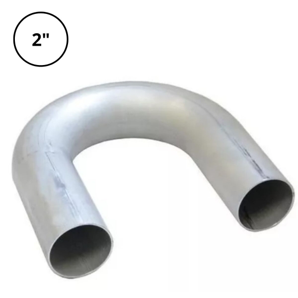 Curva de Aço Pré-Zincado para Eletroduto 2 pol. x 180° Elétrica Bichuette