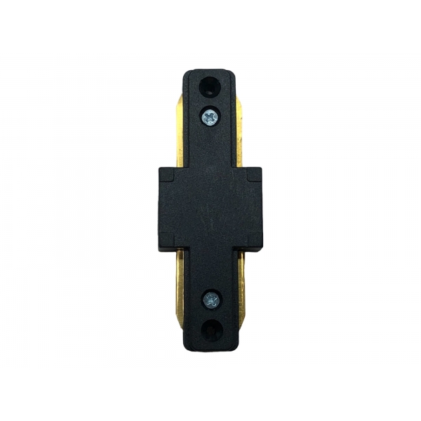 Conector de Emenda Reto 180° para Trilho Eletrificado Preto Delis