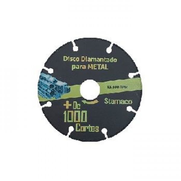 Disco Diamantado para metal 4,5 115 mm X 22,23 mm 6381 Stamaco