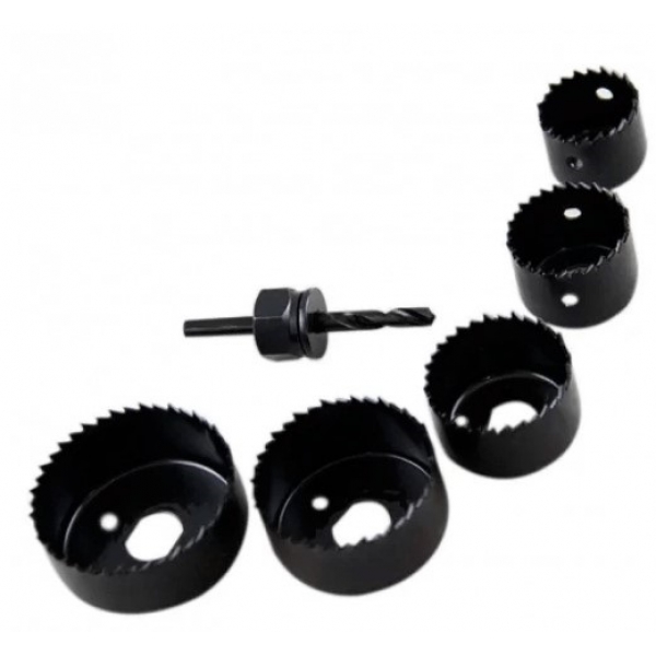 Serra Copo Aço Carbono 32/59 mm com 6 Peças 9634 Stamaco